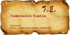 Todorovics Evelin névjegykártya
